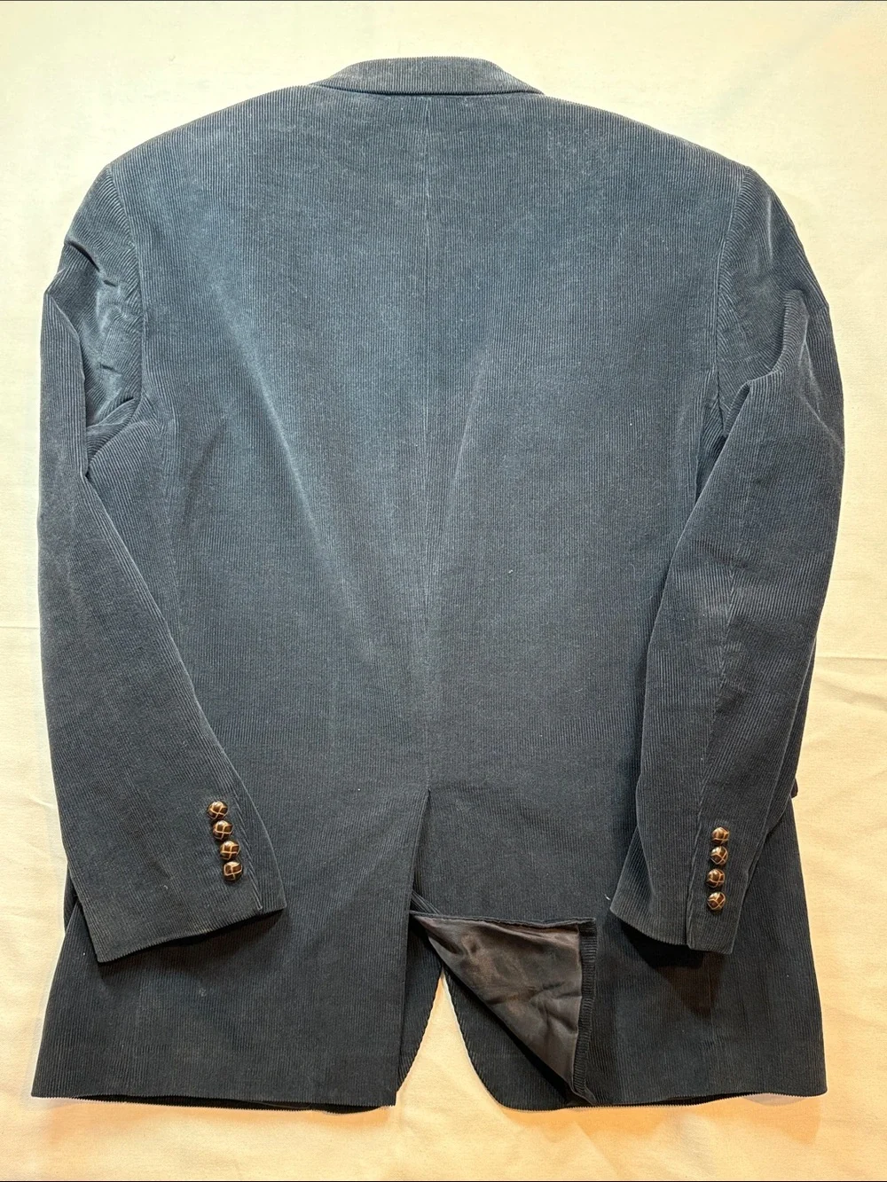 Vintage 90s Lauren Ralph Lauren Corduroy Blazer Navy Gold Buttons Vintage